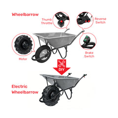 High Torque 13 inch Electric Geared Wheel Hub Motor Kit