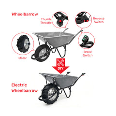 12 Inch Electric Geared Wheel Hub Motor Kit