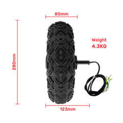 10 Inch Electric Geared Brushless Hub Motor Kit