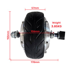 6 Inch BLDC Hub Wheel Motor Kit