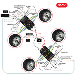 High Torque 10 inch Geared Hub Drive Motor Kit