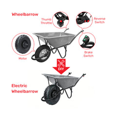 14.5 inch DIY Geared Hub Motor Kit With Off-Road Tire