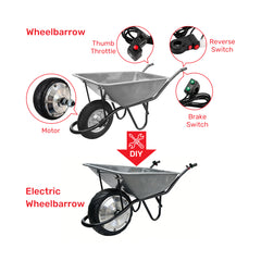 6 Inch Electric Geared Hub Wheel Motor Kit Price