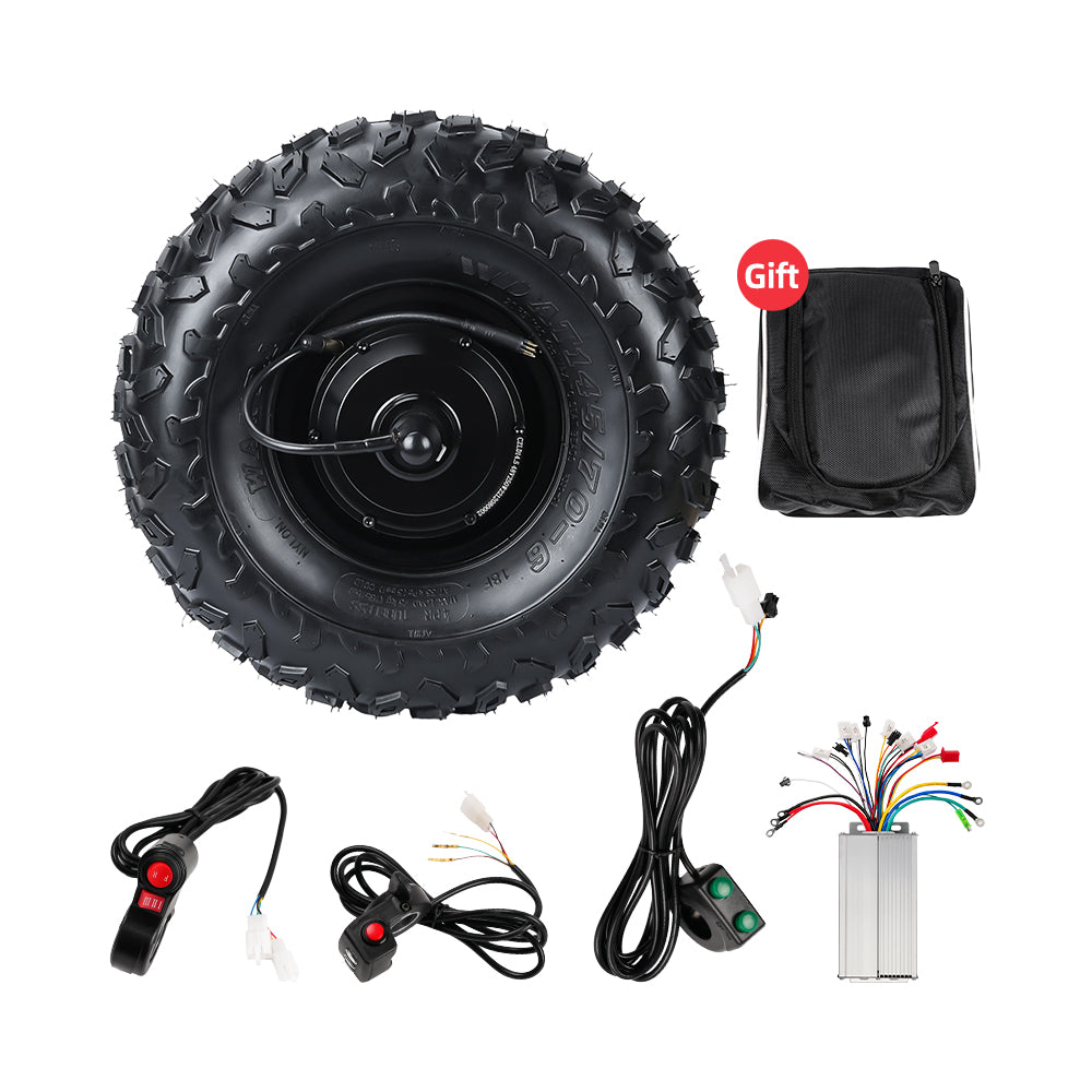 14.5 inch DIY Geared Hub Motor Kit With Off-Road Tire