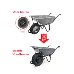 10 Inch Electric Geared Wheel Hub Motor For Handcart