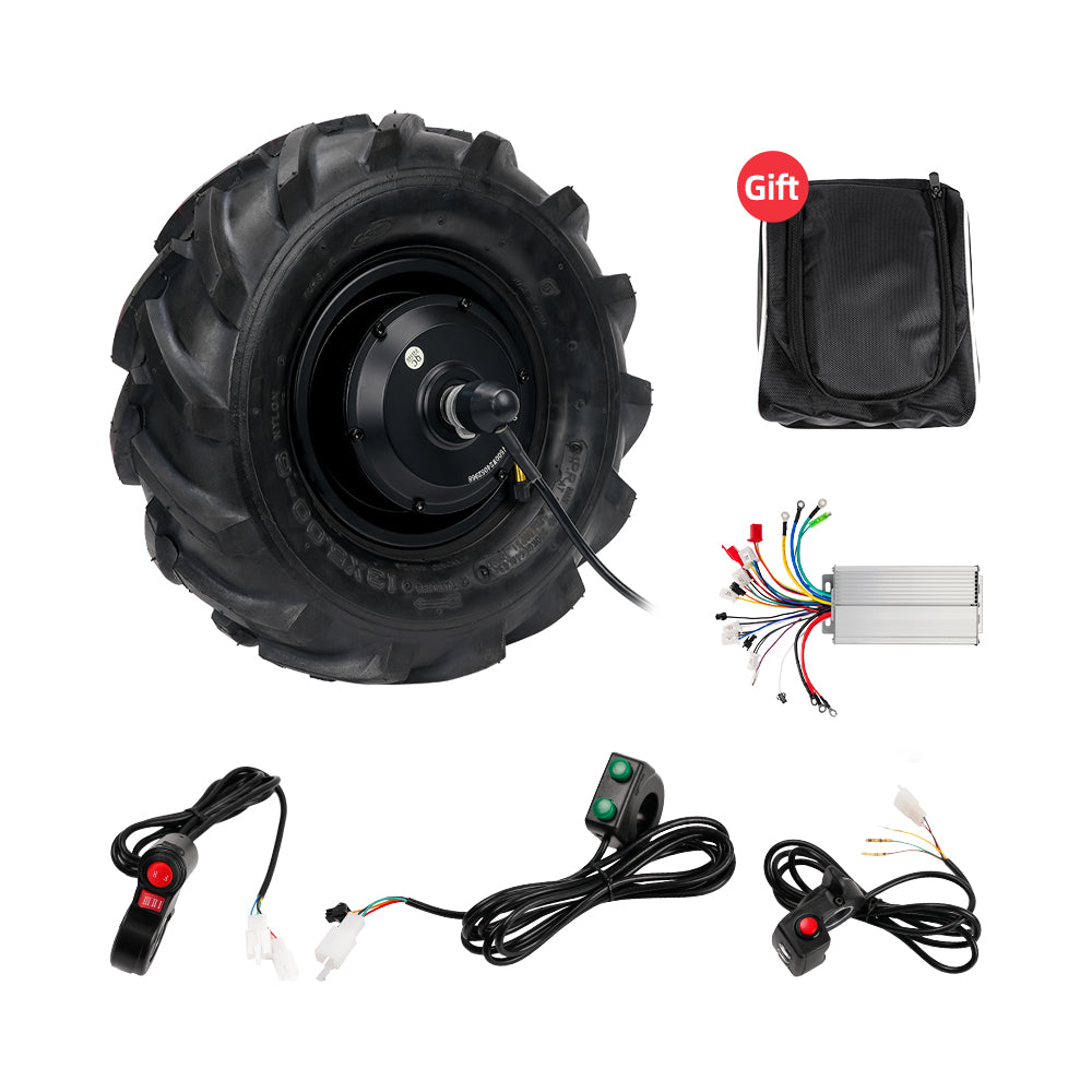 High Torque 13 inch Electric Geared Wheel Hub Motor Kit