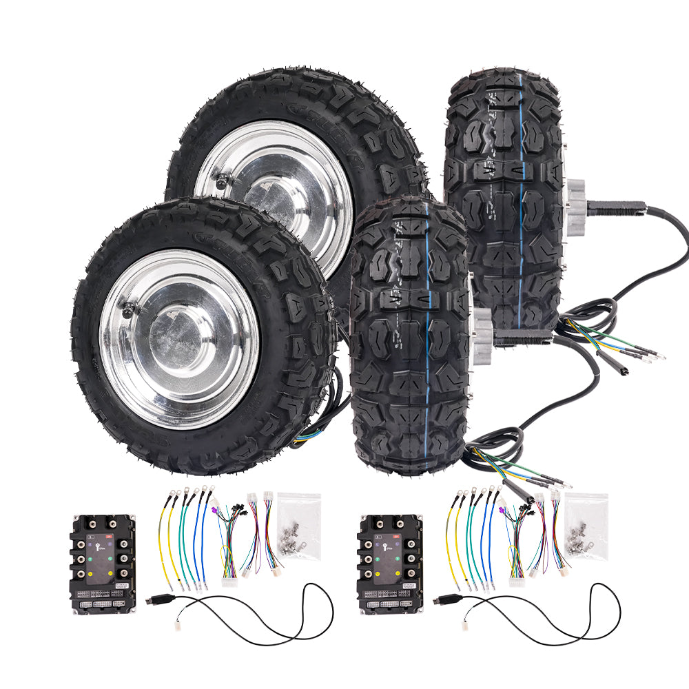 Quad-Drive 10-inch Geared Hub Motor Kit